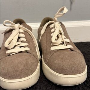 Cole Haan Tan and White Minimalist Sneakers